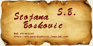 Stojana Bošković vizit kartica